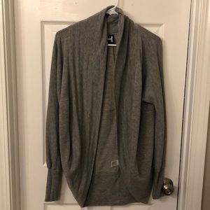 Gray cardigan sweatshirt